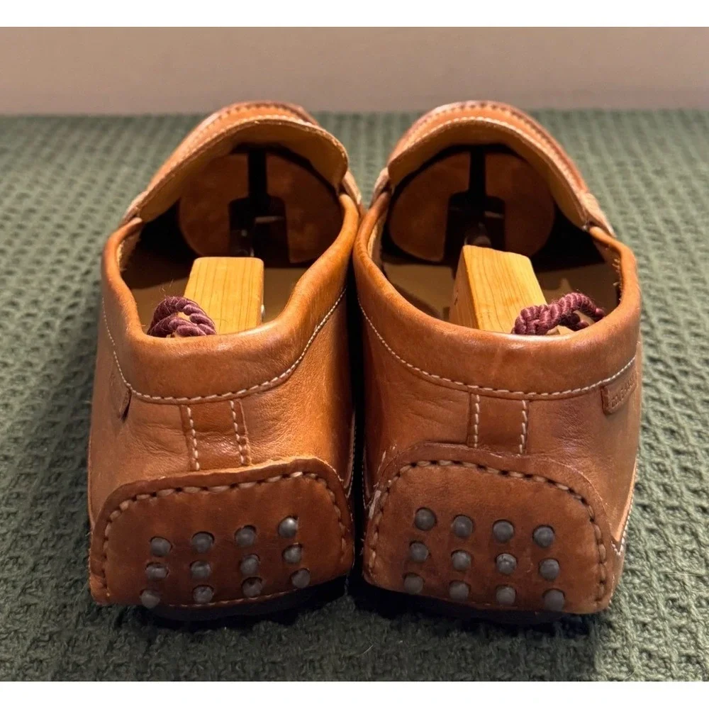 Cole Haan Grant Canoe Penny Loafers Mens 9M British Tan Leather Mocs C12134
